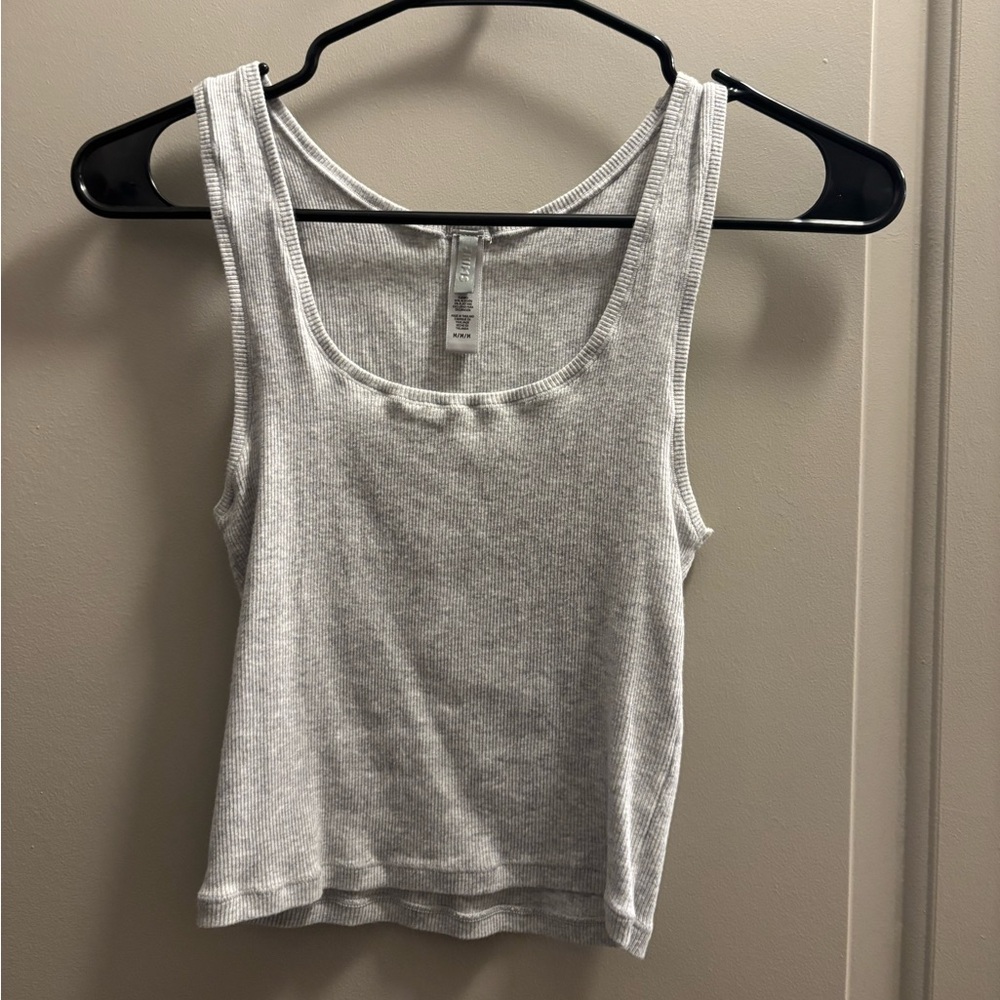 Skims Cotton Ribbed Tank Top